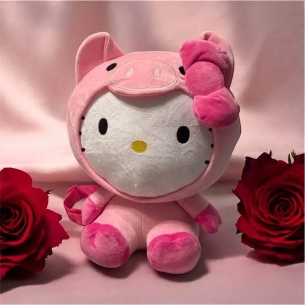 Sanrio Hello Kitty Piggy Plush Backpack.